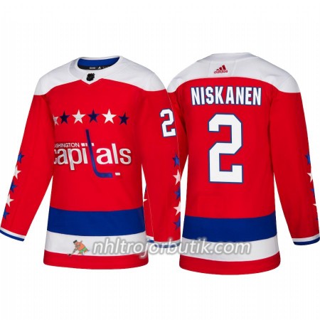 Män Ishockey Washington Capitals Tröja Matt Niskanen 2 Alternate Adidas 2018-19 Authentic